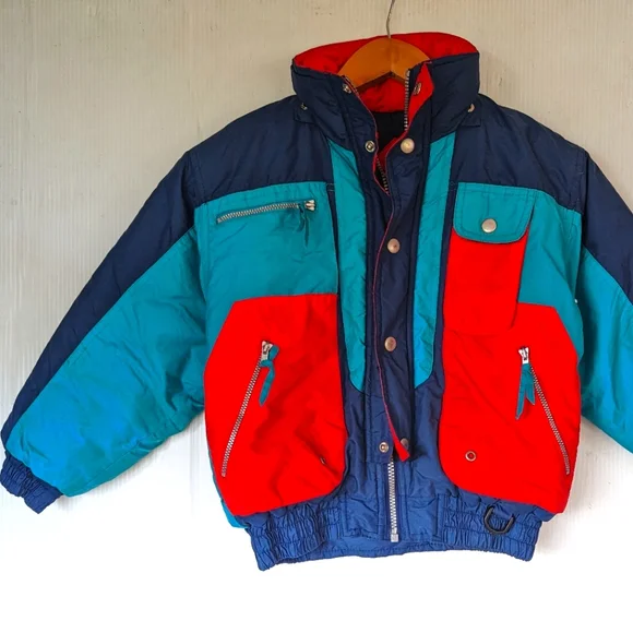 Vintage | Jackets & Coats | Vintage Kids Retro Colorblock
